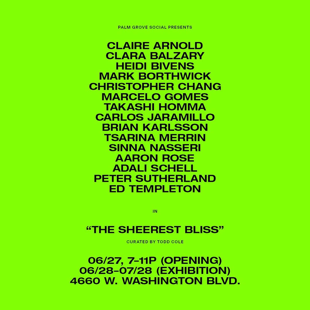 Todd Cole: The Sheerest Bliss